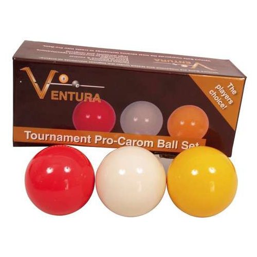 Set de bile carambol Ventura 61,5mm tournament colors