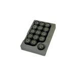 Varf tac din piele IBS medium plus, 14mm, negru
