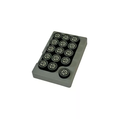 Varf tac din piele IBS medium plus, 14mm, negru