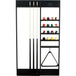 Suport tacuri de perete Harlem pentru 6 tacuri, negru