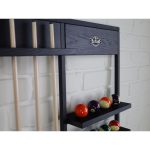 Suport tacuri de perete Harlem pentru 6 tacuri, negru