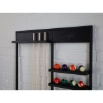 Suport tacuri de perete Harlem pentru 6 tacuri, negru