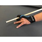 Manusa biliard Buffalo pentru mana dreapta si stanga, negru/albastru L