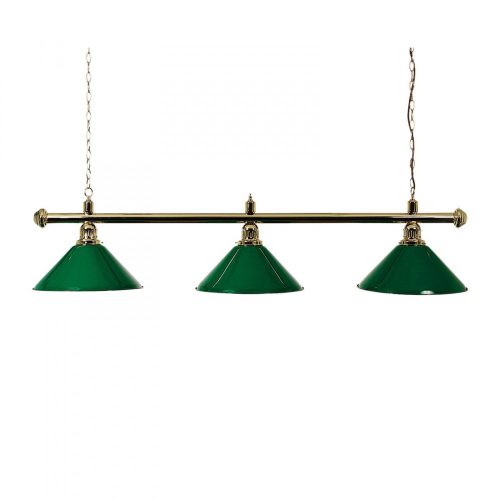 Lampa biliard cu 3 veioze, verde