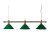 Lampa biliard cu 3 veioze, verde
