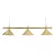 Lampa biliard cu 3 buc abajur de culoarea cuprului. Bara de 150 cm