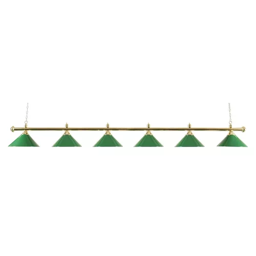 Lampa biliard snooker cu 6 abajururi 276cm