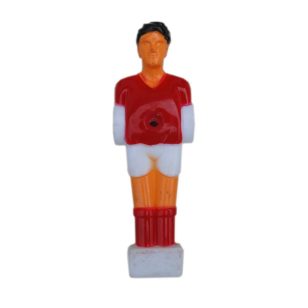 Jucatori de foosball Shoot 1buc rosu/alb 13mm