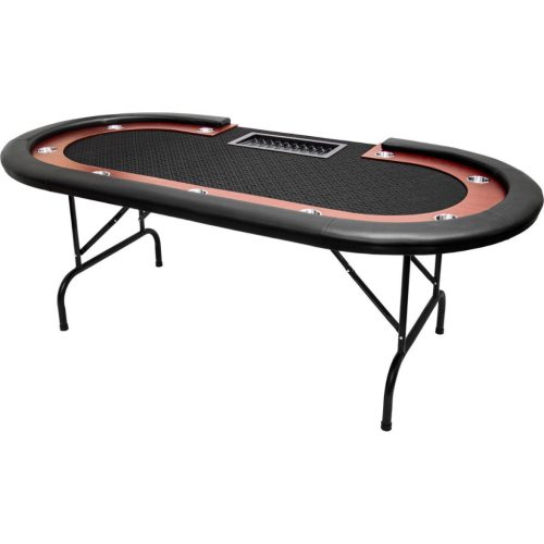 Masa de poker pliabila, 213 x 105 x 75 cm, pentru 9 jucatori