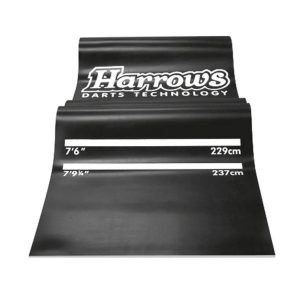 Covor darts cauciuc Harrows Rubber Mat 300×65cm, negru