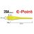Varf darts E-Point neon galben, cu filet standard 2BA, 100 buc./p
