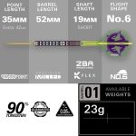 SET REDUS DE PRET Sageti darts steel Target SP Luke Littler World Champion 2025 Edition 23g 90% tung