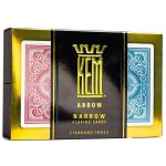 Carti Kem Paisley Bridge albastru si rosu 100% plastic