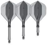 Fluturas si tija darts L-Style L-System L1 190, transparent negru 35mm