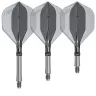   Fluturas si tija darts L-Style L-System L1 260, transparent negru, 42mm