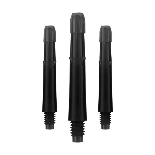Tija darts L-Style Locked Straight, negru-transparent, 30mm