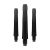 Tija darts L-Style Locked Straight, negru-transparent, 30mm