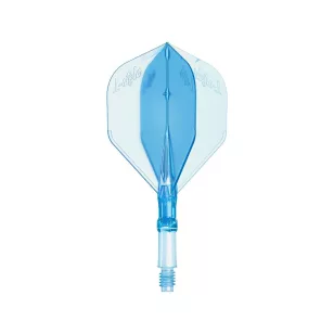   Fluturas si tija darts L-Style L-System L1 190, transparent albastru, 35mm