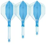 Fluturas si tija darts L-Style L-System L1 190, transparent albastru, 35mm