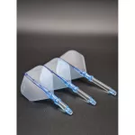 Fluturas si tija darts L-Style L-System L1 190, transparent albastru, 35mm