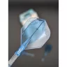   Fluturas si tija darts L-Style L-System l1 260, transparent albastru, 42mm