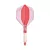 Fluturas si tija darts L-Style L-System L 260, transparent rosu 42mm
