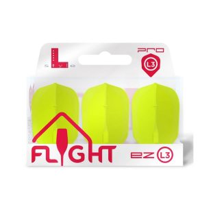   Fluturas darts L-Style L3 Shape EZ Neon Galben cu inel metal pentru strangere
