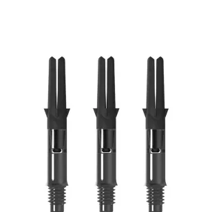  Tija darts L-Style Straight Spin 190 rotativ, negru, scurt, 33mm