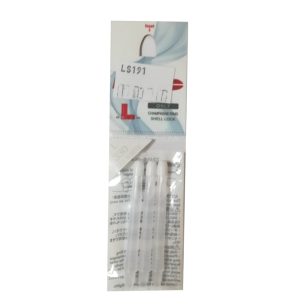 Tije Darts L-Style Straight 330, alb , medi, 47mm