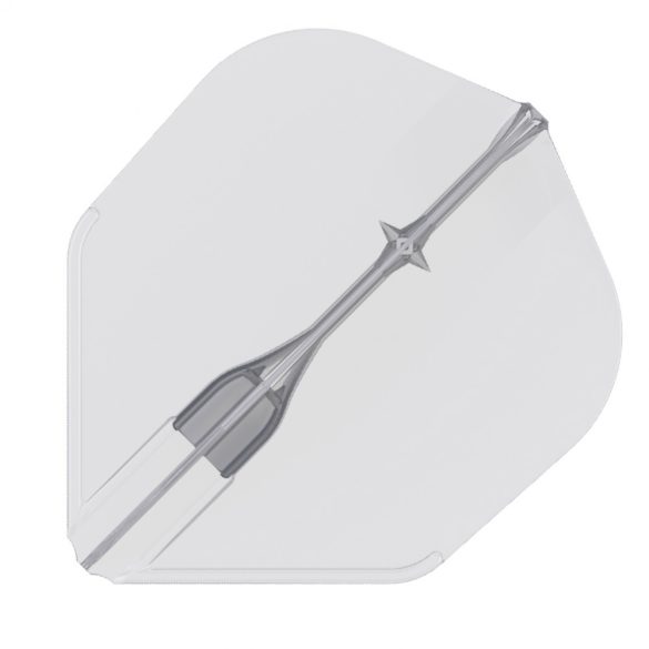 Fluturasi darts L-Style L3 Forma EZ alb cu protector tija integrata