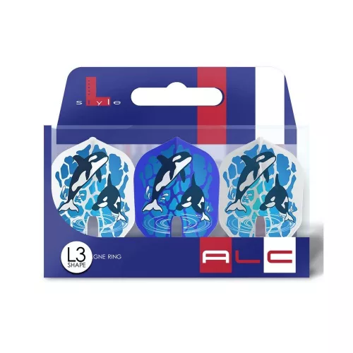 Fluturas darts L-Style L3Pro ALC Sekine Maya alb-albastru