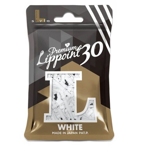 Varf Darts plastic L-Style Premium LipPoint alb lung, 30 mm 2BA/30 buc.