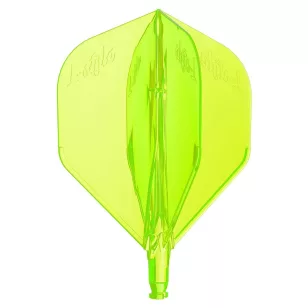 Fluturas darts L-Style L-System 1P L1, galben neon 1 buc