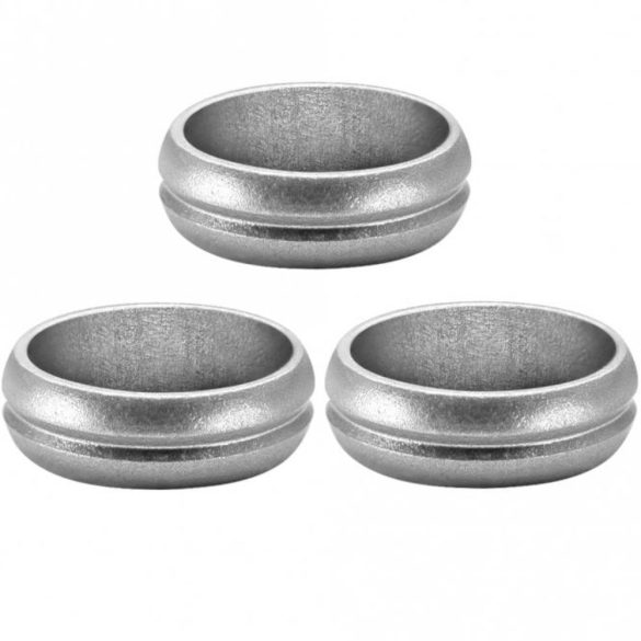 Set inele metalice Mission F-Lock, argintiu