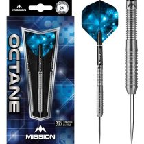   Set sageti darts Mission steel Octane 24g, M3, rare ring grip, 80% wolfram