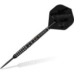 Set sageti darts Mission steel Kuro 22g, black, M3, rear iso-grip, 95% wolfram