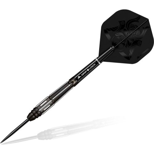 Set sageti darts Mission steel Kuro 21g, black, M4, rear taper, 95% wolfram