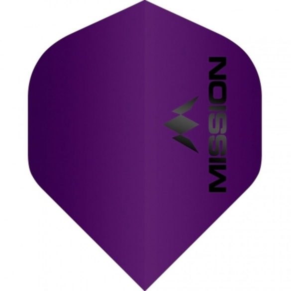 Fluturasi darts Mission Logo, No2, mat mov, std, 100 microni