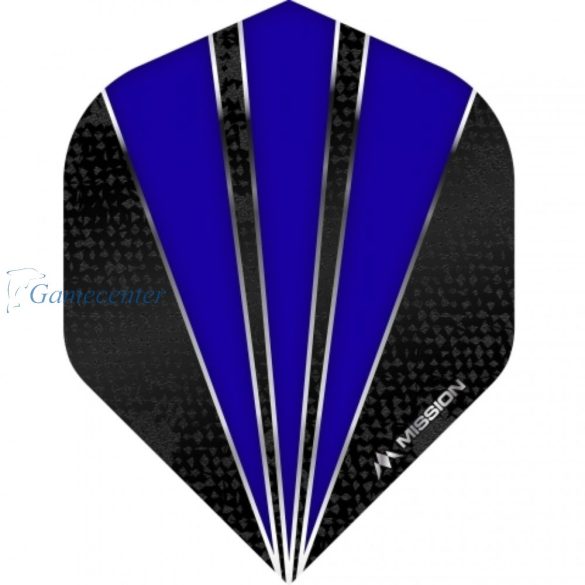 Fluturas darts Mission Flare, No2, albastru inchis, std, 100 microni