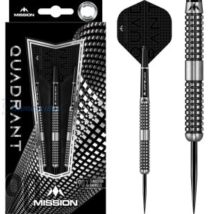   Set sageti darts Mission steel Quadrant 23g, M4, quad grip 90% wolfram