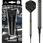 Sageti darts Mission soft Spiro 20g, M1, straight, 90% tungsten