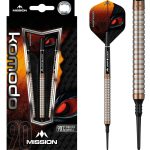 Sageti Darts Mission soft Komodo GX M1, 20g straight, mikro recsi, 90% tungsten