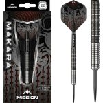 Sageti darts Mission steel Makara M1, 22g straight, 90% tungsten