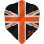 Fluturasi darts Mission Alliance, Union Jack, No6, 100 microni gros , negru, portocaliu