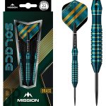 Sageti darts Mission steel Solace M1, 22g alama, albastru si verde 