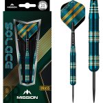 Sageti darts Mission steel Solace M2, 23g alama, albastru si verde 