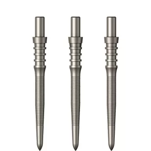 Varf Darts din otel Mission Sniper Micro grip 28mm, argintiu