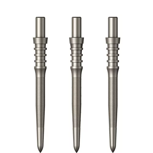 Varf Darts din otel Mission Sniper Micro grip 28mm, argintiu