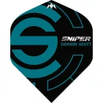 Fluturasi Darts Mission Solo Connor Scutt, No2, 100 microni negru/aqua