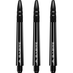 Tija darts Mission Sabre negru cu top metalic, lung 49mm